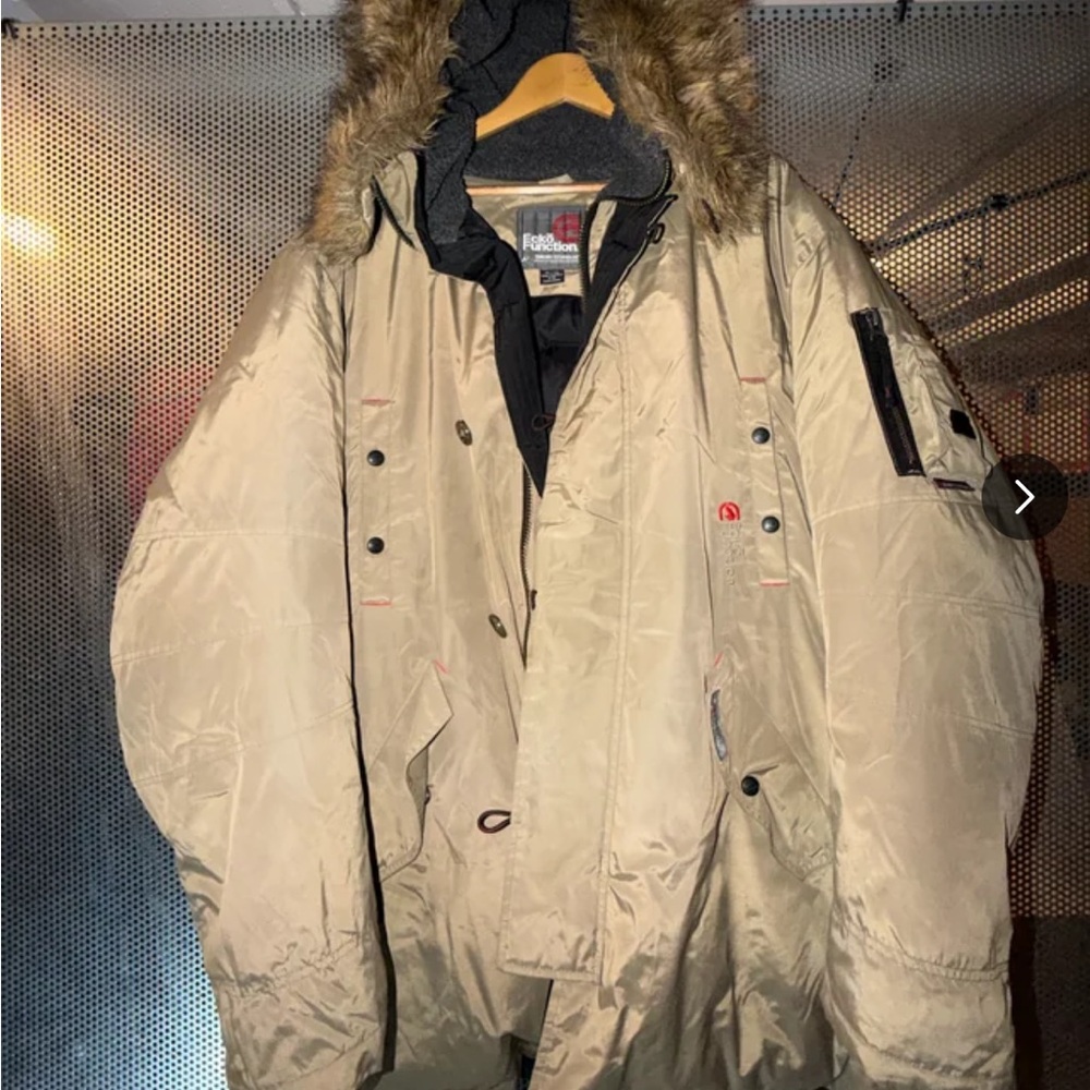 Vintage Ecko Function Trailmix Technology Faux Fur Hood Parka Mens Size 2XL